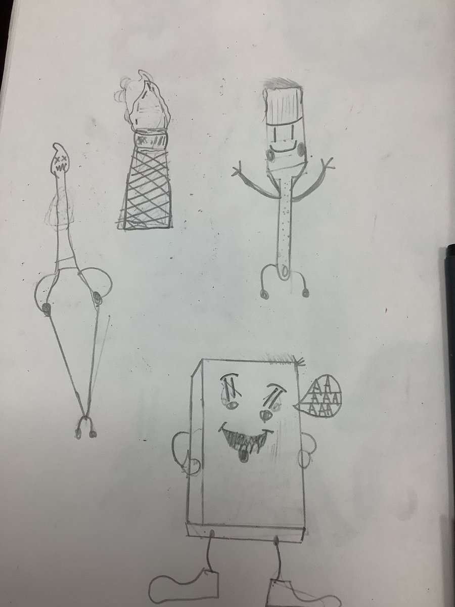 MillbrookWigan_'s tweet image. Can you turn a paint brush into a character, Y4? #mbart #creativeexpression