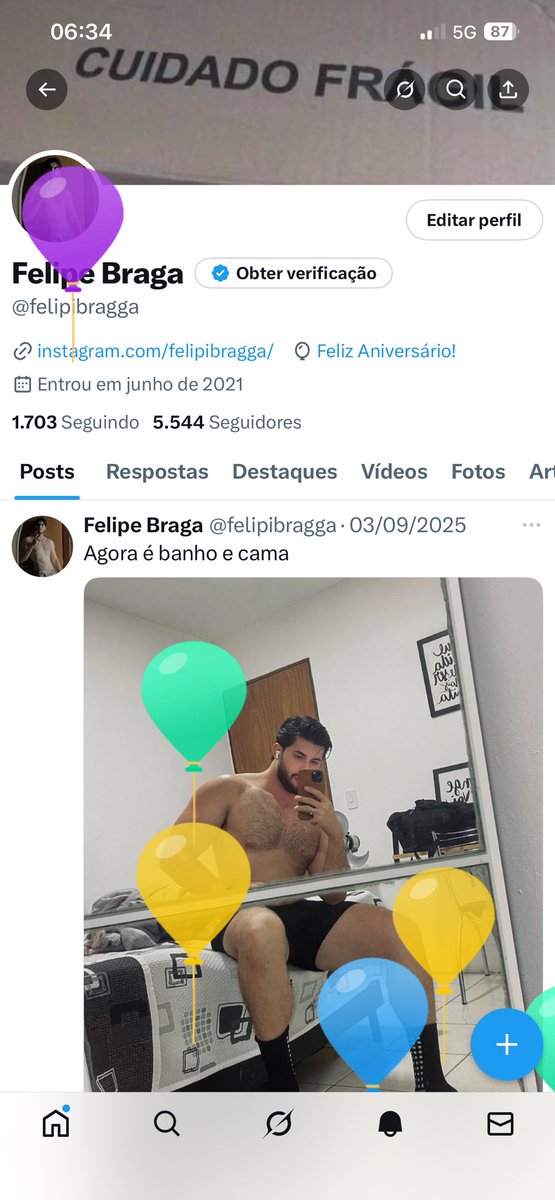 Os balões subiram 🎂🎉