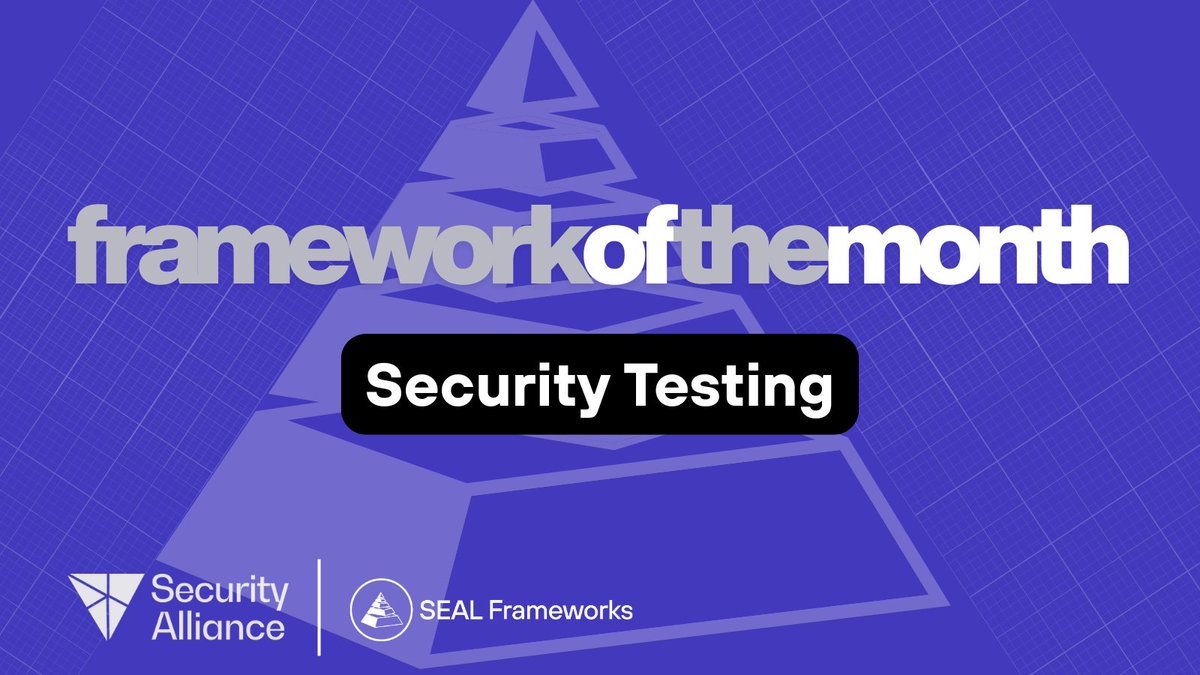 Month 2 of our SEAL Framework deep dives!

Today we're talking about: Security Testing 🧪

"We tested our smart contracts" ≠ "we tested our security" (1/x)