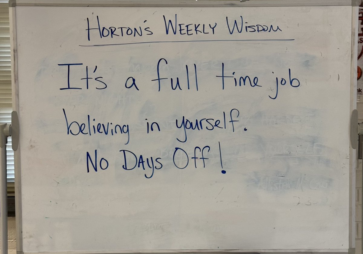 Believe it…to achieve it! #HortonWeeklyWisdom