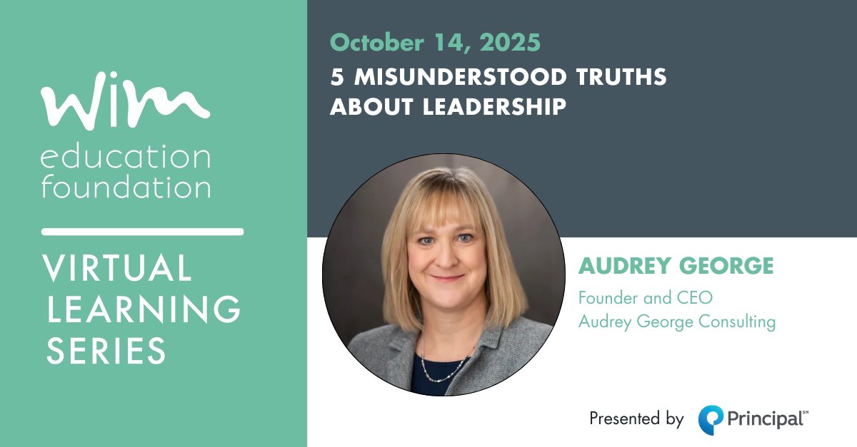 Join #WiMEF on Oct 14 at 11 a.m. EST for “The 5 Misunderstood Truths of Leadership” with Audrey George! Discover overlooked insights &amp; real-world strategies to boost your leadership impact. Free for members, $35 nonmembers. Don’t miss it! ow.ly/UO2c50X1M5k

#manufacturing