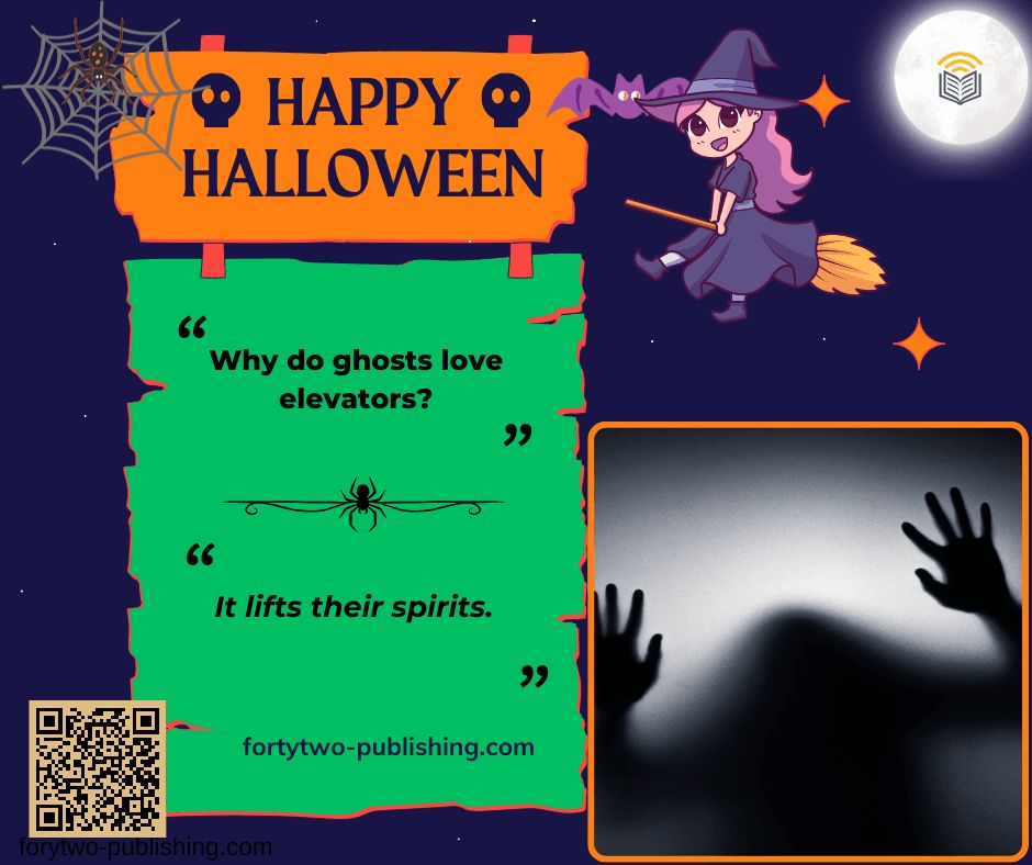 42Publishing's tweet photo. Halloween vibes are in the air! 🎃 Let's make it a night full of scary-good fun and haunting memories. 👻 https://t.co/0Zj6rcldZg