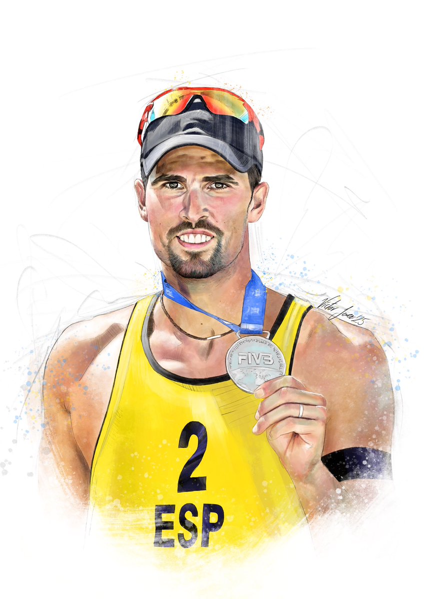🎨🏐El campeón de vóley playa #adriangavira fue nombrado Embajador del Turismo del Campo de Gibraltar 2025 donde recibió un homenaje de nuestra tierra y pude ser participe con un cuadro que pinté para la ocasión.

Todo un orgullo para nuestra comarca!!