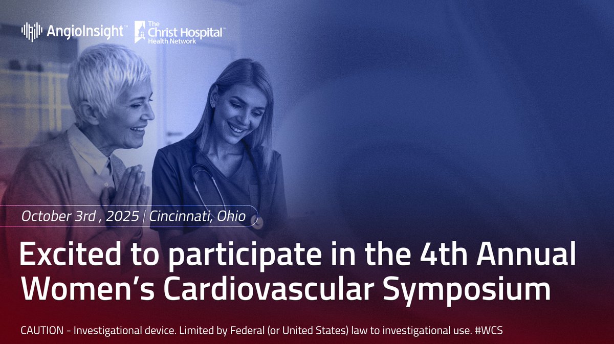 Honored to be part of the 4th Annual Women’s Cardiovascular Symposium at Christ Hospital! 💖 We're working towards advancing AI-informed angiography &amp; microvascular disease for women’s heart health. #WomensHeartHealth #Cardiology #MicrovascularDisease #AIinHealthcare