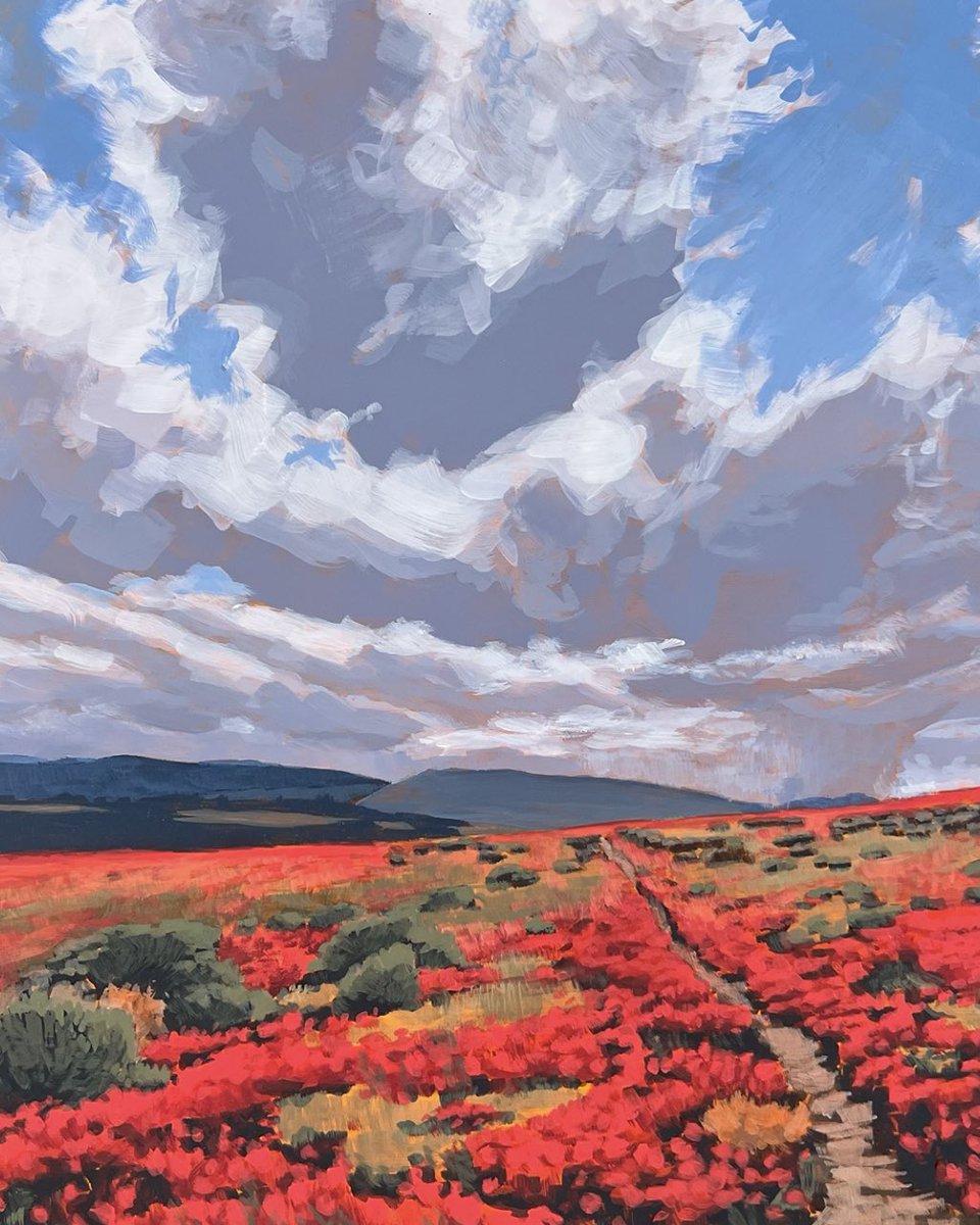 My painting POPPY PATH