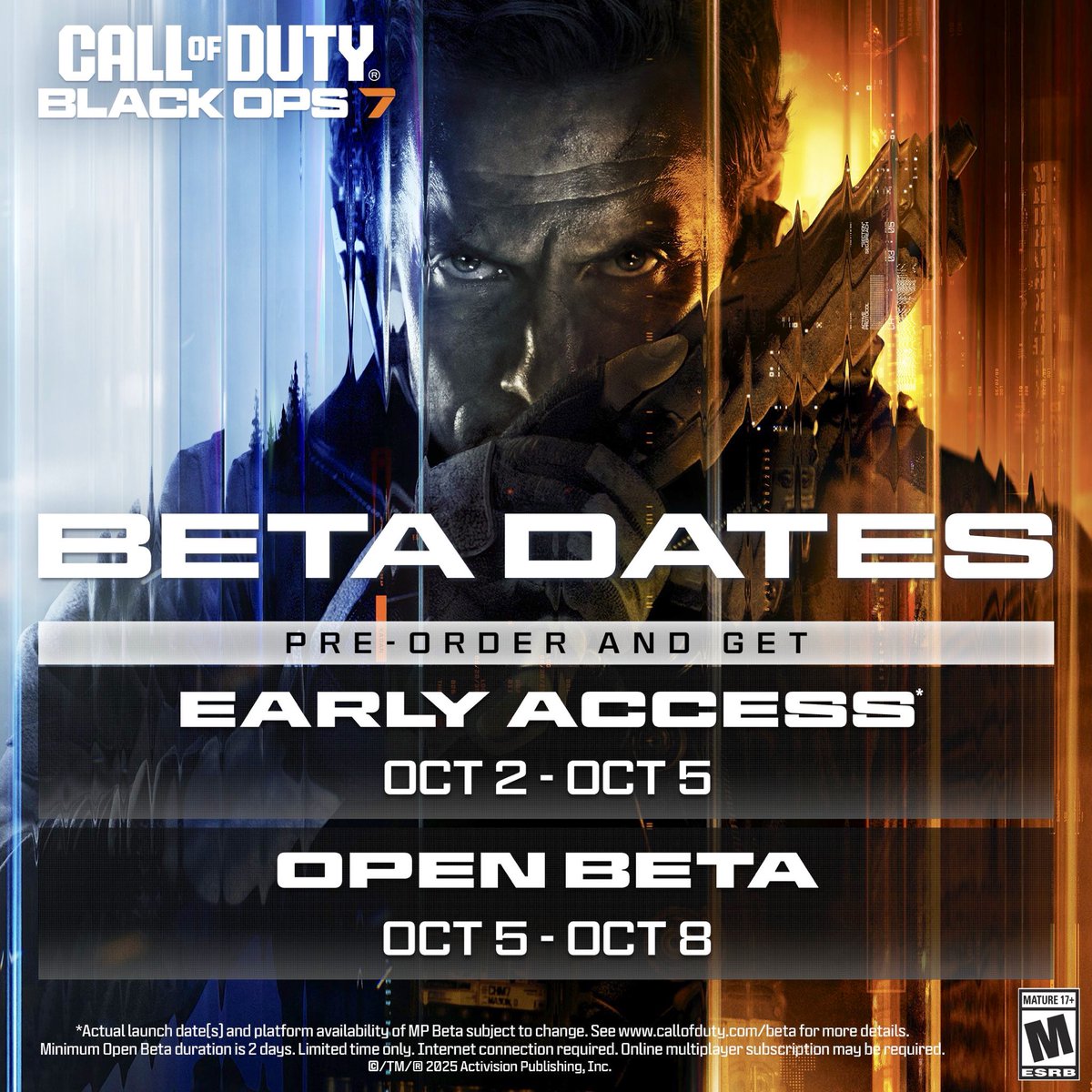 WZStatsGG's tweet photo. ‼️🚨 BO7 BETA EARLY ACCESS CODES 🚨‼️

We’re giving away 3 Early Access codes to the #BlackOps7 Beta! 🔥

To enter:
1️⃣ Like &amp; Repost 👍🔁
2️⃣ Follow @WZStatsGG ✅
3️⃣ Comment what you're most hyped for: Multiplayer, Zombies, or WZ?👇

⏳ Winners announced in a few hours! https://t.co/bkYnmzDsPO