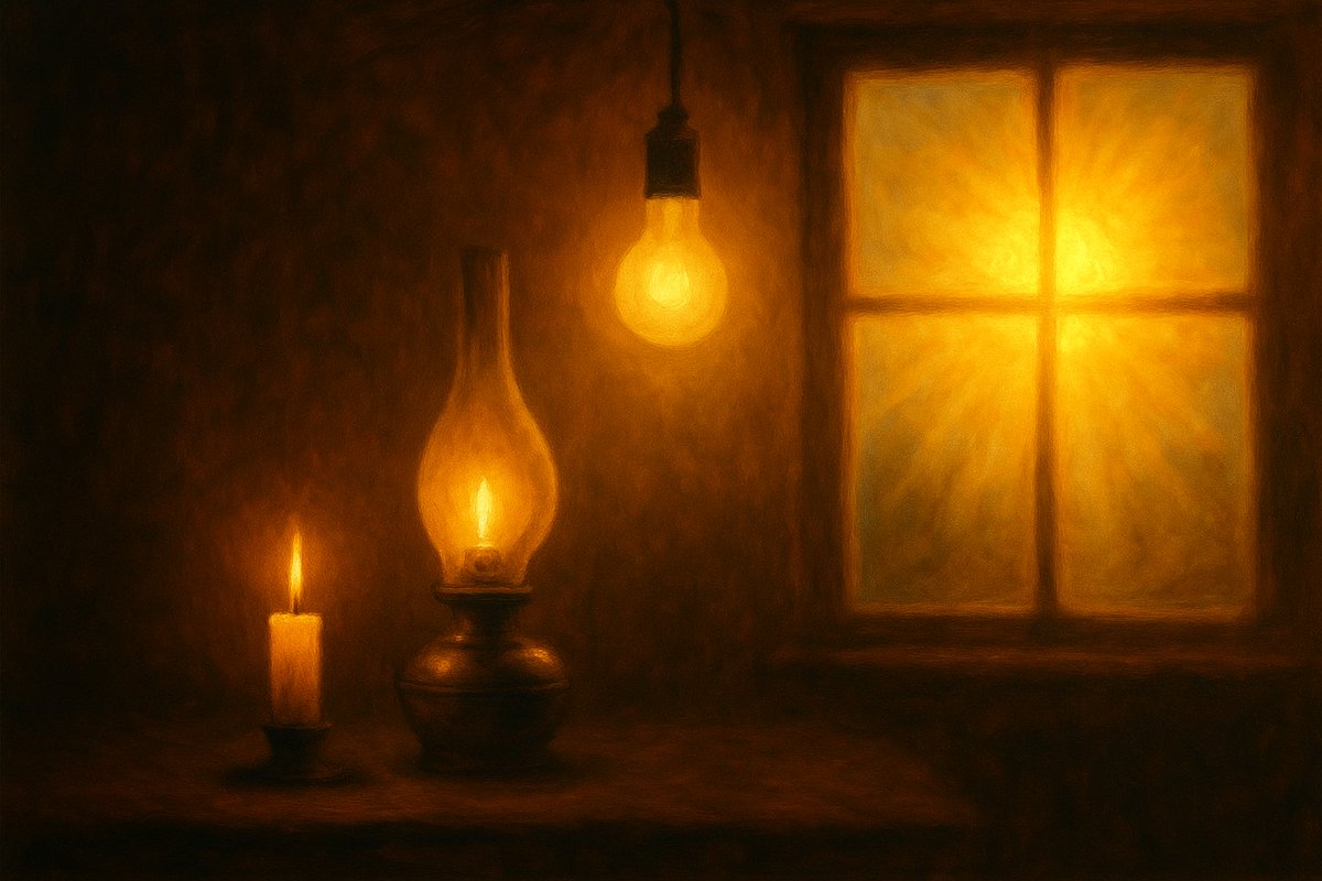 I can't call you a candle
A breath would make it fade
I can't call you a lamp
Next to the bulb, it pales away
Nor can I call you a bulb
For when the sun arrives, it turns to gray
You're the sun that lights my world
And even stars, even the moon
Cannot threaten your radiant flame