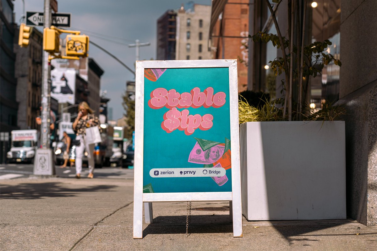 Julessw_'s tweet image. New York is the finance capital of the world. If stablecoins are the future of money, the conversation needs to happen here.
Introducing Stable $ips with @zerion, @privy_io and  @Stablecoin 

We&apos;re curating demos at a speakeasy from the best stablecoin builders for a room of…