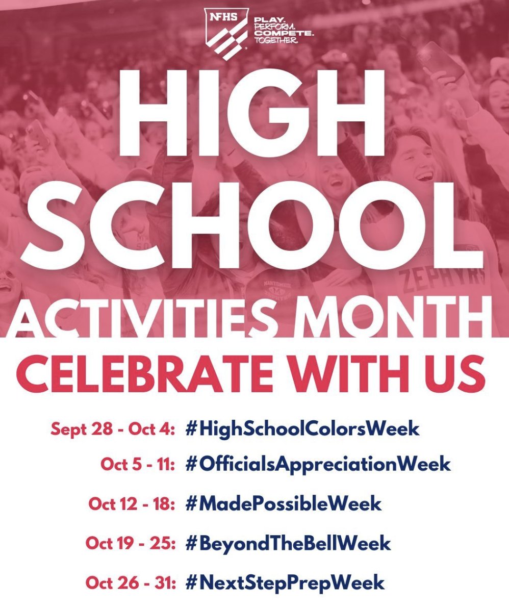 TrueBlueRaiders's tweet photo. October is National HS Activities month sponsored by the @NFHS. We thought it would be a good time to crunch some numbers on  our past week of Activities here in BLUE Raider Country...  @IGHSAU @IHSAA https://t.co/TRjnvVVLYO