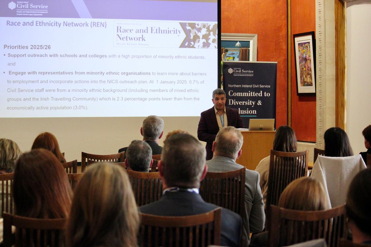 OSNI was proud to present at the #NationalInclusionWeek event in Stormont, hosted by Minister John O’Dowd. 

We stand with our Civil Service staff networks in championing inclusion, wellbeing &amp; support for all. 💙

#NICSInclusion #OrdnanceSurveyNI #DiversityMatters #CivilService