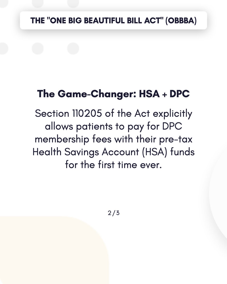 FindMyDirectDoc's tweet image. ‼️ The single most important legislative event for Direct Primary Care is here 👀

To get the full strategic playbook on how to prepare your practice, structure your fees, and market this new advantage, download our FREE eBook - drive.google.com/file/d/1yQv9jJ… 🔗