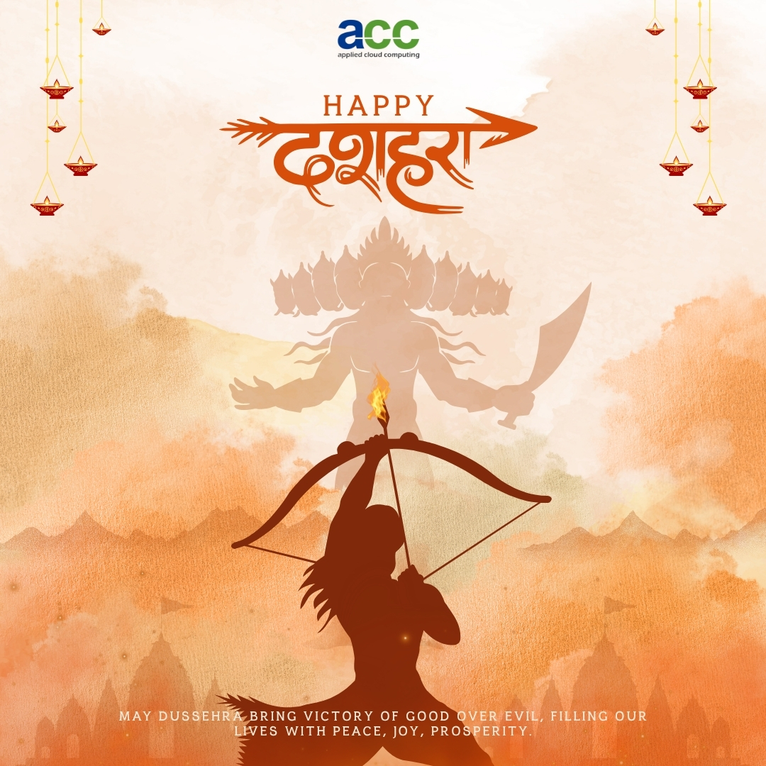 applied_cloud's tweet image. This Dussehra, let’s rise above challenges, burn away negativity, and welcome the light of positivity, prosperity, and progress. Wishing you joy and success. Happy Dussehra! 🍀🌸
#HappyDussehra #acc #Leadership #Growth #PositiveVibes #JoyAndProsperity #appliedcloudcomputing