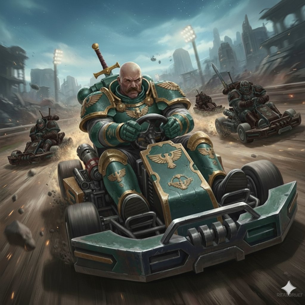 The Deathwatch rolls into #Chudkart races