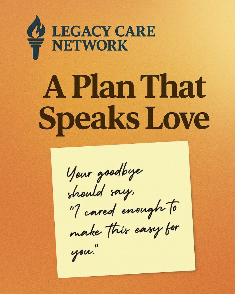 lagacynetwork's tweet image. A Plan That Speaks Love 

Your goodbye should say, “I cared enough to make this easy for you.” That’s what final expense insurance does.

 #LegacyCareNetwork #PlanSpeaksLove #FamilyFirst #FinalExpenseSupport