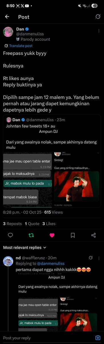 hootea_'s tweet photo. @danmenuliss Ih mau dungzz🫶🏻 https://t.co/GUEvKUW6nI