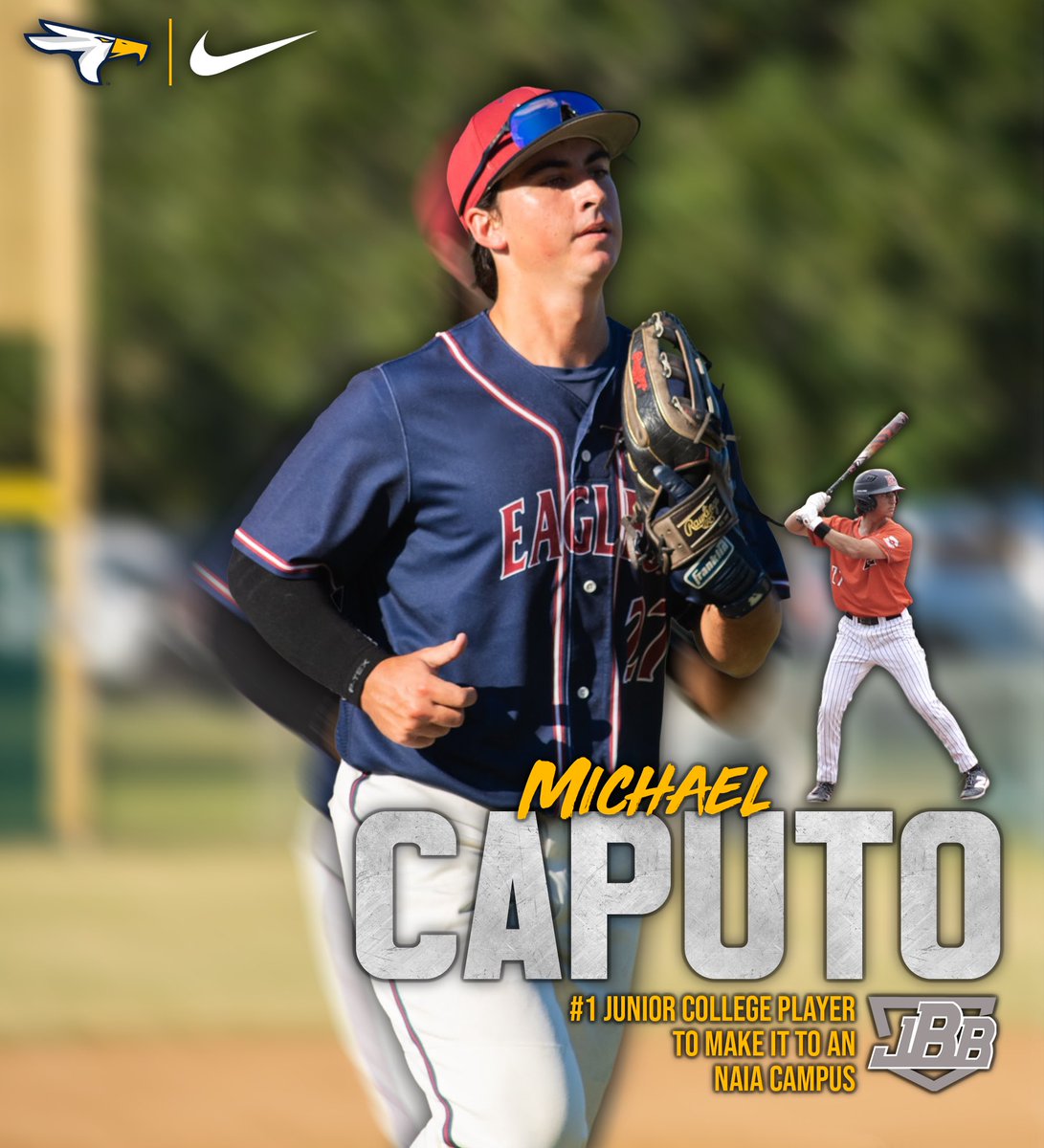 TAMUT Baseball (@tamut_baseball) on Twitter photo Congratulations to Eagles OF <a href="/MikeyCaputo2/">Michael Caputo</a> on being named <a href="/_TheJBB/">The JBB</a> x <a href="/NAIABall/">NAIA Ball</a> Number 1 JUCO Player to make it to campus.
Michael is coming off back to back All-American seasons at <a href="/EastfieldBSB/">Eastfield Baseball</a>
We are very proud of him. Congratulations to Eagles OF <a href="/MikeyCaputo2/">Michael Caputo</a> on being named <a href="/_TheJBB/">The JBB</a> x <a href="/NAIABall/">NAIA Ball</a> Number 1 JUCO Player to make it to campus.
Michael is coming off back to back All-American seasons at <a href="/EastfieldBSB/">Eastfield Baseball</a>
We are very proud of him.