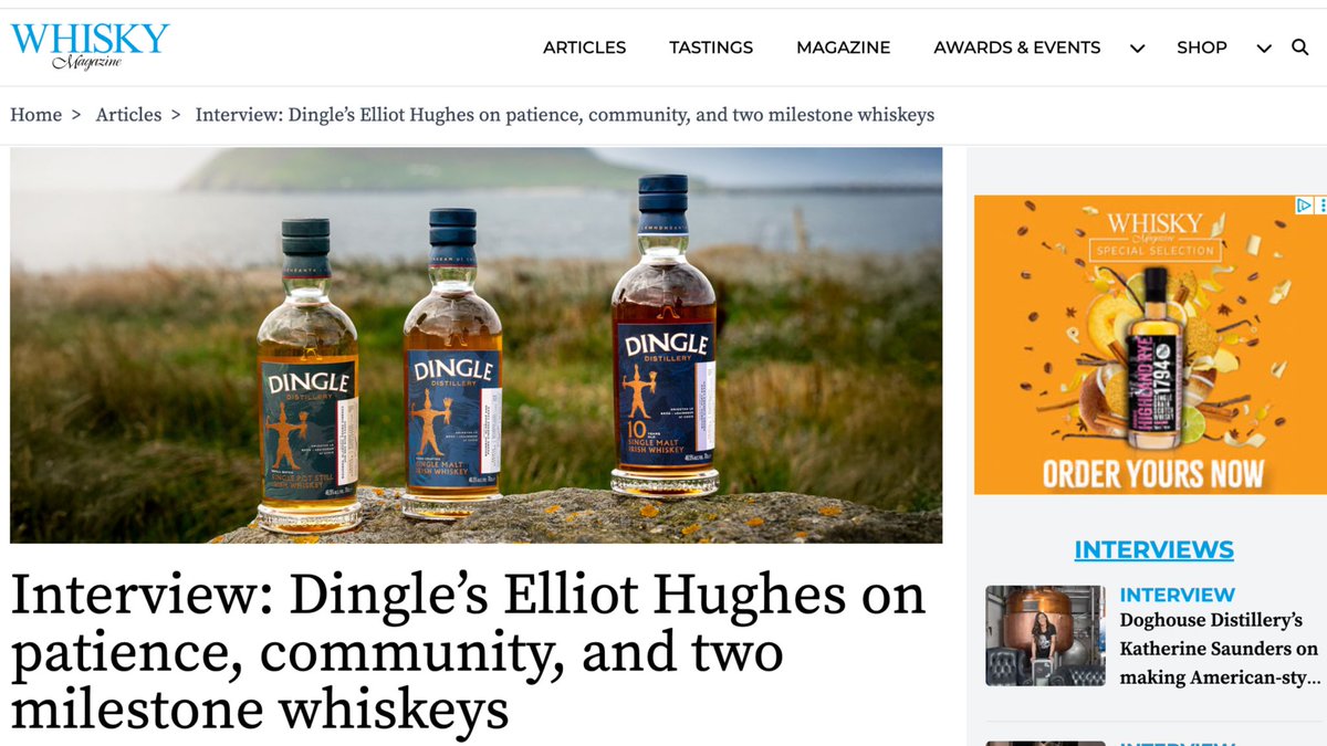 "Elliot Hughes on patience, community, and two milestone whiskeys" - Check out our recent interview with Whisky Magazine🥃 Read now: lnkd.in/egHcDAXY