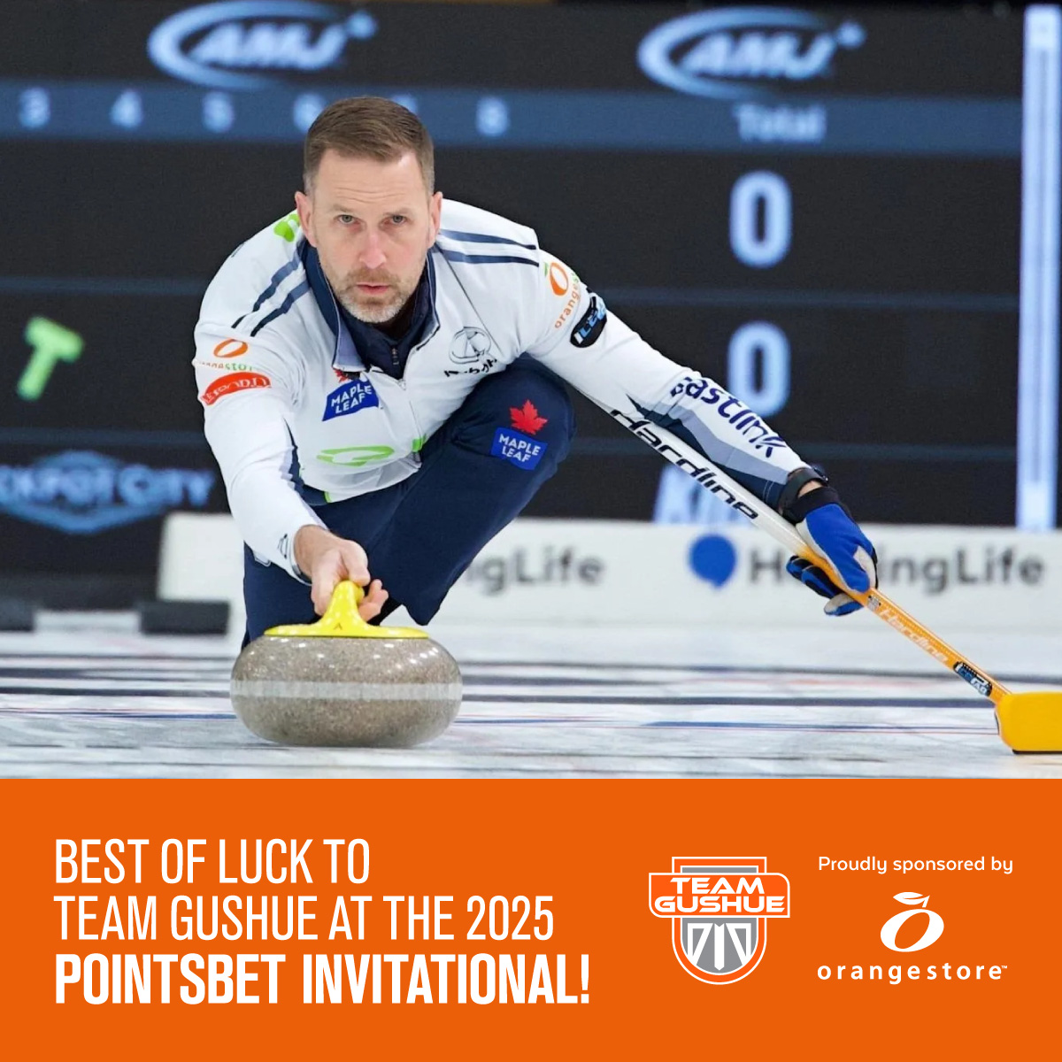 Orange_Store's tweet image. Go @TeamGushue! As you compete in the 2025 PointsBet Invitational, know that every end is cheered from Newfoundland. You make our province proud! #TeamGushue #ProudSponsor #NLProud