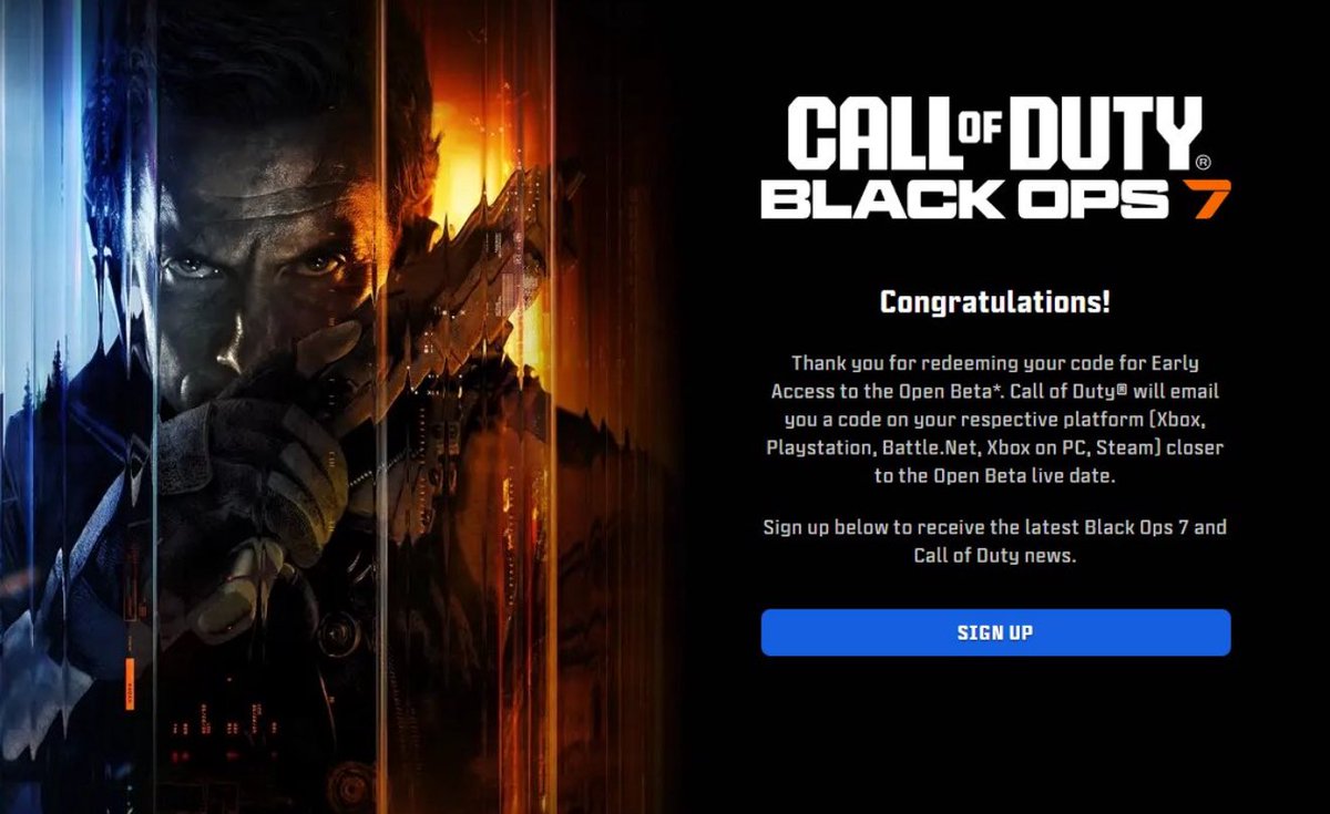 CODMW4Informer's tweet photo. Here’s yet another Black Ops 7 beta access key! 🔑 

T2EB-EZERJ-NZE6

Still need one? 🤔 

❤️ LIKE this tweet, we’ll hook some people up in the DM’s! 👀 https://t.co/4CcDsHusNw