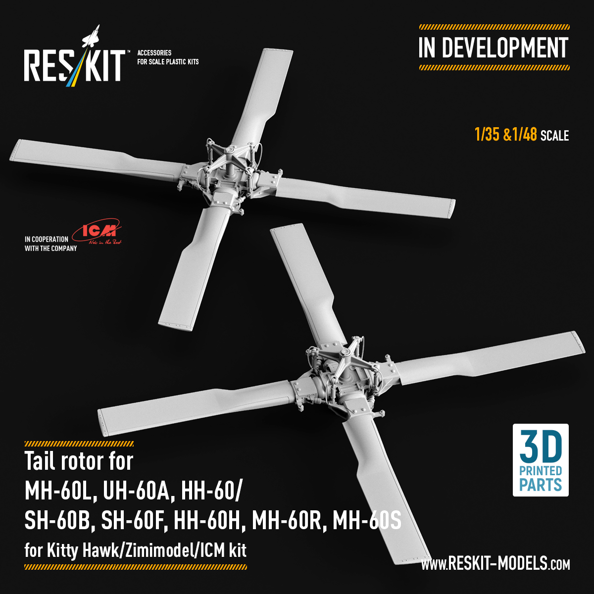 Reskit_official's tweet photo. 🚁Hot #ResKit news! New 3D-printed sets in 1/35 & 1/48 for the iconic Black Hawk family: SH-60B, SH-60F, HH-60H, MH-60R, MH-60S, MH-60L, UH-60A & HH-60. Perfect for Kitty Hawk, Zimimodel, ICM kits.
Coming soon!🤩 https://t.co/2x1YXx5VaO