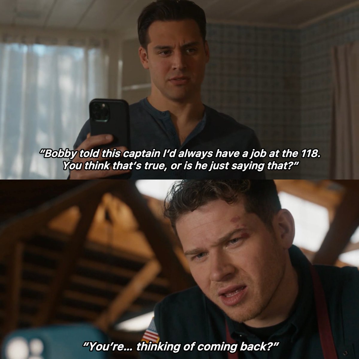 This was 100% intentional of the writers to show the audience that Eddie Diaz is actually not single after all