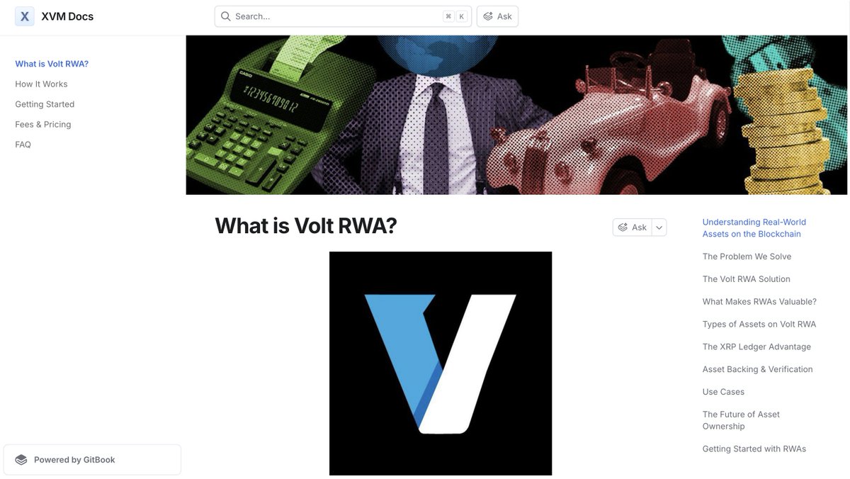 The official $XVM GitBook is live! 

Get an in-depth look at what we are doing by checking out our GitBook

The future of RWA is built on $XRP 

xvm-1.gitbook.io/xvm-docs/