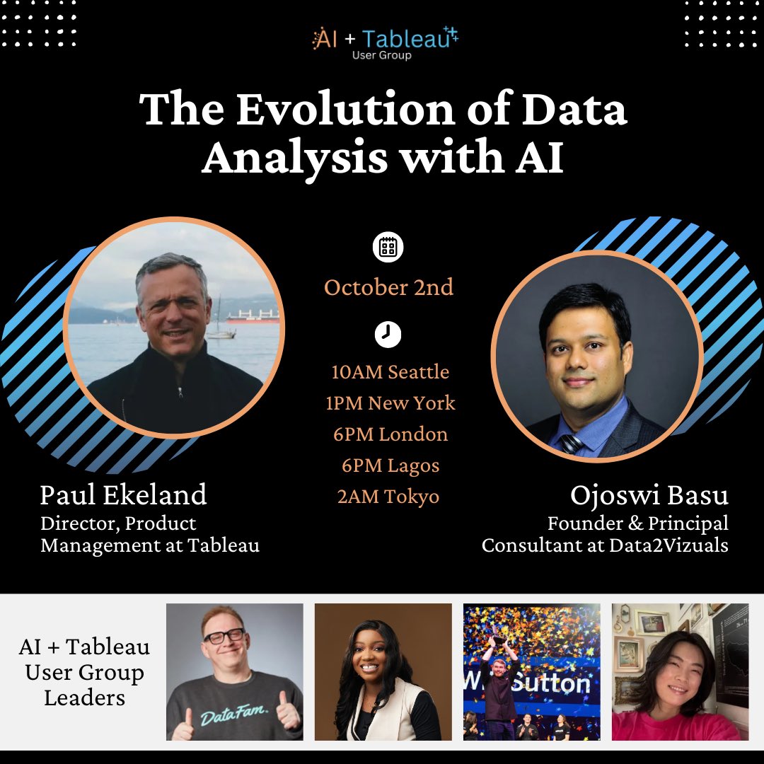 Jhoie__'s tweet photo. It’s almost showtime!!! We’re gathering all the cool kids to learn about AI and Data
RSVP if you haven’t already. https://t.co/yExT07WxbE
#DataFam #TableauUserGroups https://t.co/dwwM7gQEtz