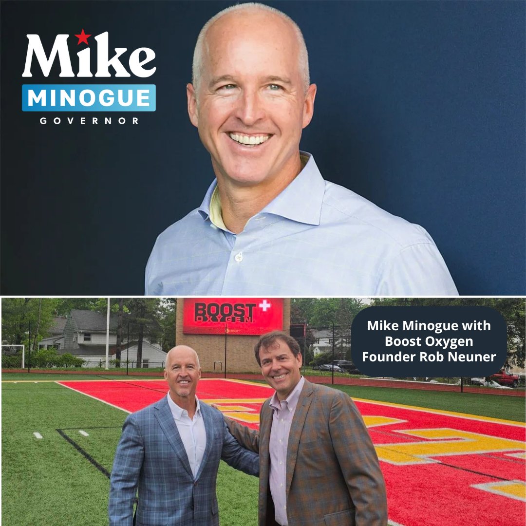 We’re proud to share the news that longtime Boost Oxygen supporter Mike Minogue is running for Governor of Massachusetts! Minogue is lifelong friends with Boost Oxygen Founder Rob Neuner and helped Rob launch the company in 2007. In addition, both Minogue and Neuner serve