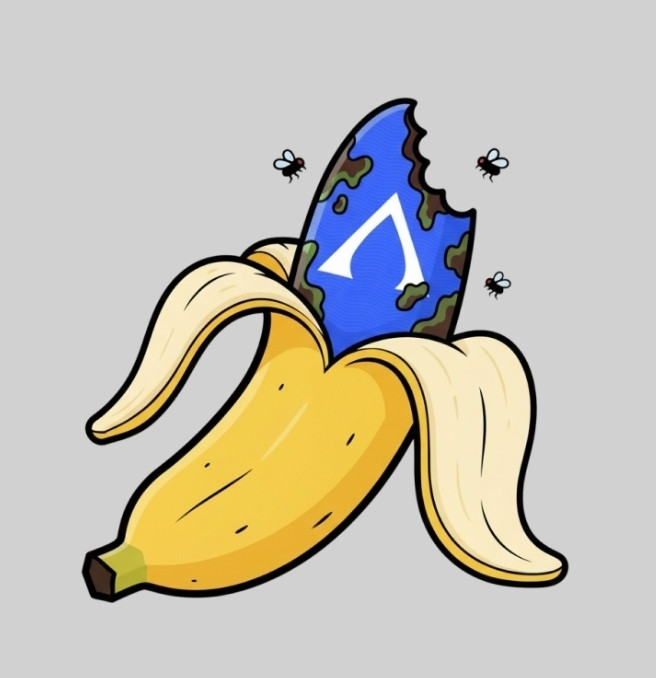 thebananation's tweet photo. Starting today, we'll be peeling back the nastiest rugs in crypto once a week.

Name 'em. Shame 'em. Cry together. Laugh together.

This week’s Rotten BANANA: Aquabot 🪦

Pulled a $4.65M rug on Solana right before TGE.

21,770 SOL gone. Funds laundered. Replies nuked.

Even big names shilled it. Brutal.

It's your turn now - drop the projects that wrecked you below so we can all cope 👉👈

Afterall, we're all just BANANAs.