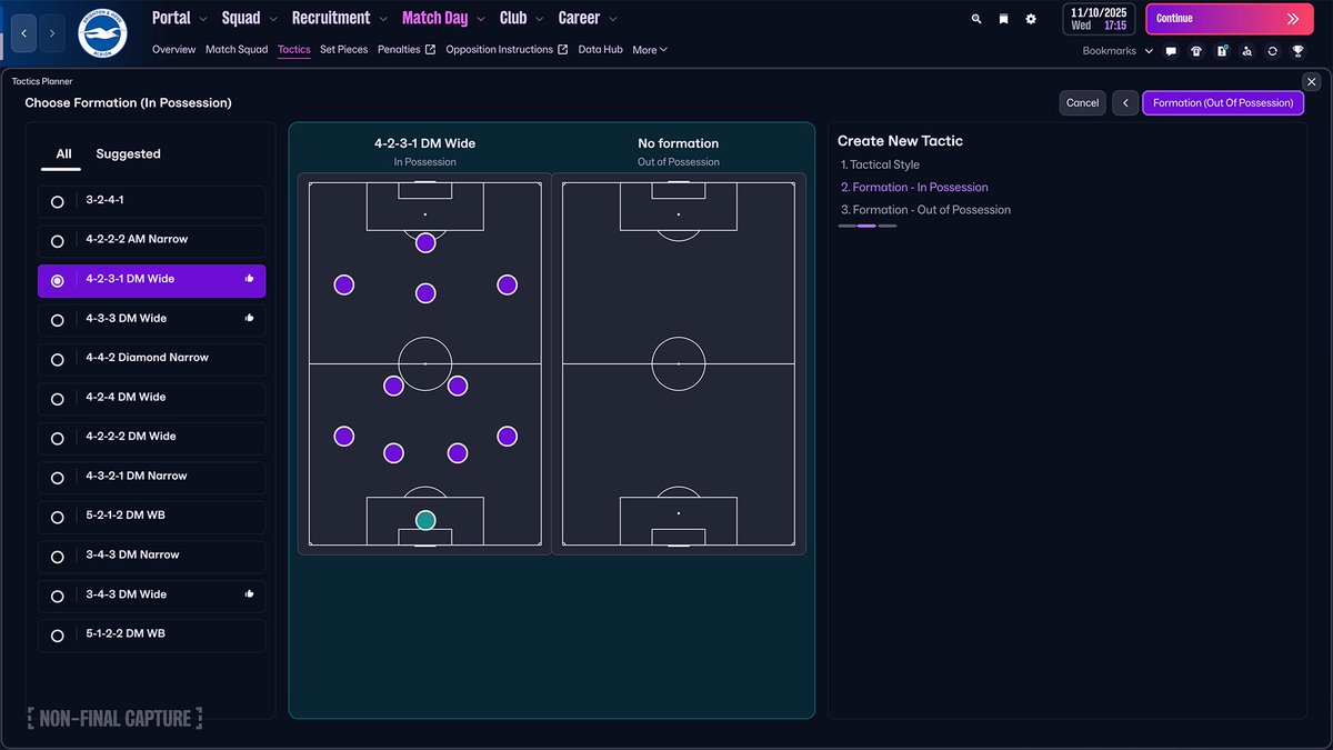 ItsAdamFM's tweet image. Loving this.. Bring on the 4-2-3-1 Gegenpress! 😂

#FM26