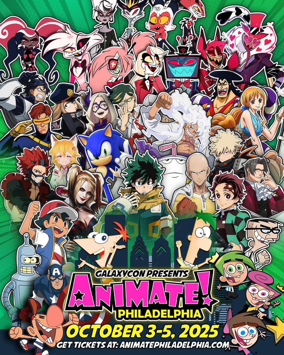 Starting tomorrow... Animate! by GalaxyCon

Oct 3-5  |  Halls A,B,D,E (Entrance 📍Hall A)
galaxycon.com/pages/animate-…

—

Follow more events at Expo and the Fairgrounds:
📆 phillyexpocenter.com/calendar
📥 phillyexpocenter.com/newsletter
—-

#makeitmontco #anime #animation #gaming #cosplay