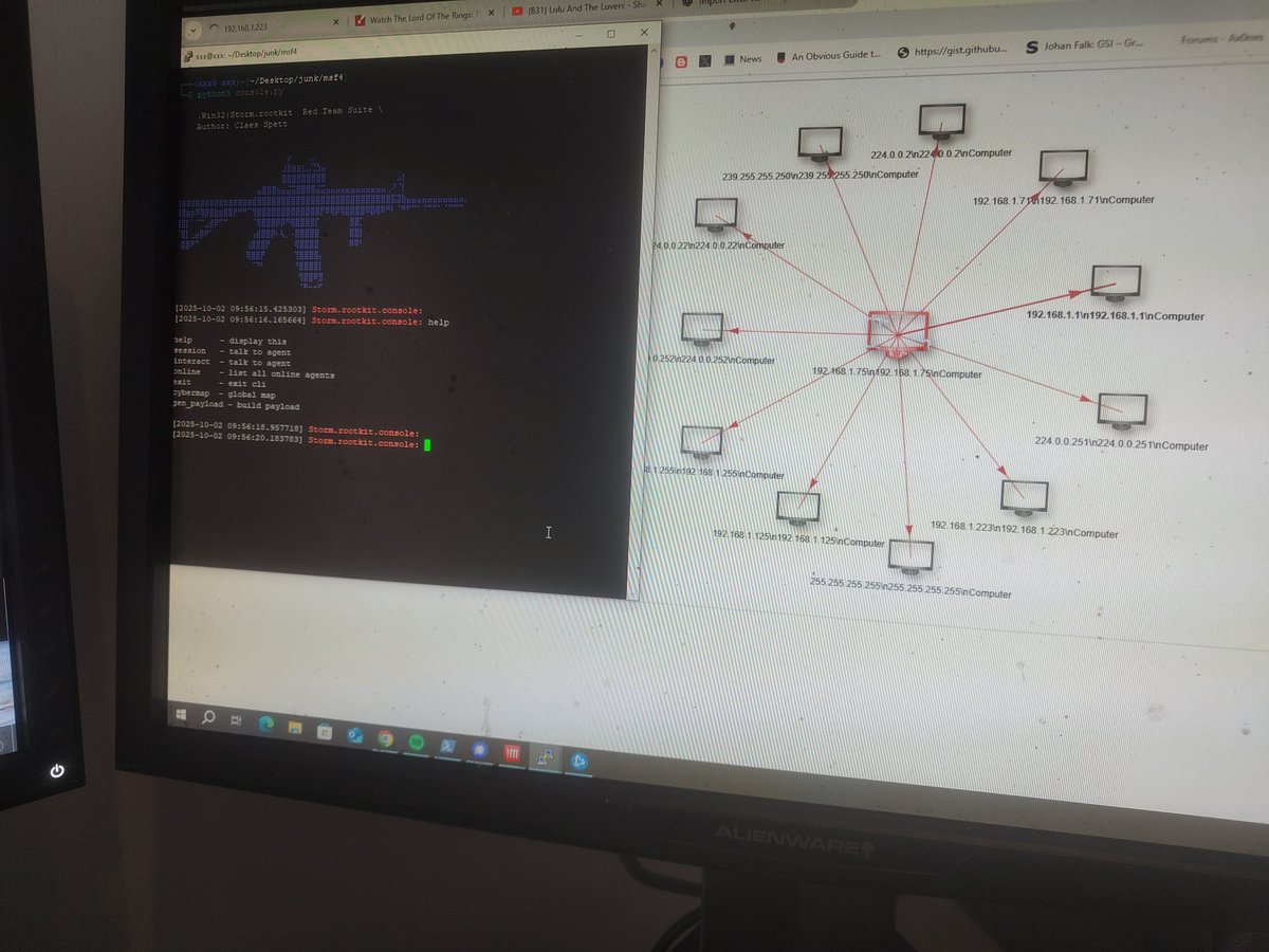 Adding network diagram to my RAT/Rootkit.