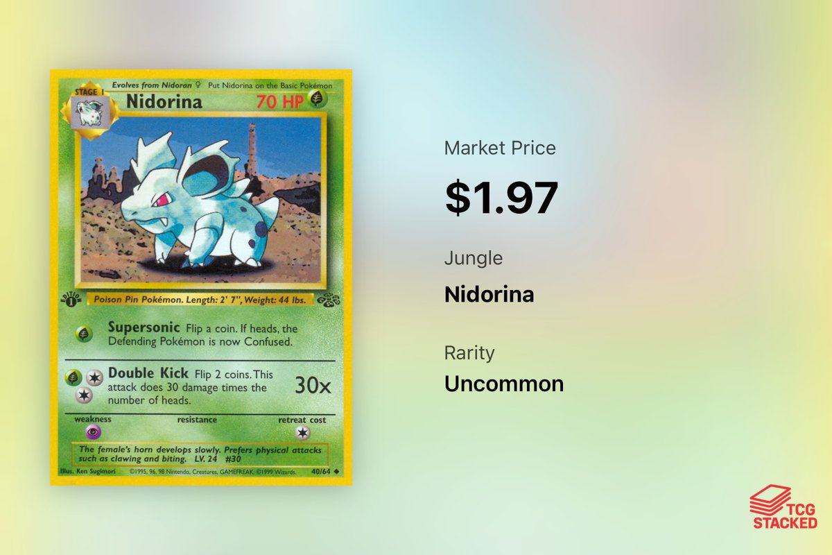 TCGStacked's tweet image. Day 30 - Here are some of the top Nidorina cards in all of Pokemon. 

If I missed your favorite Nidorina card, let me know in the comments!