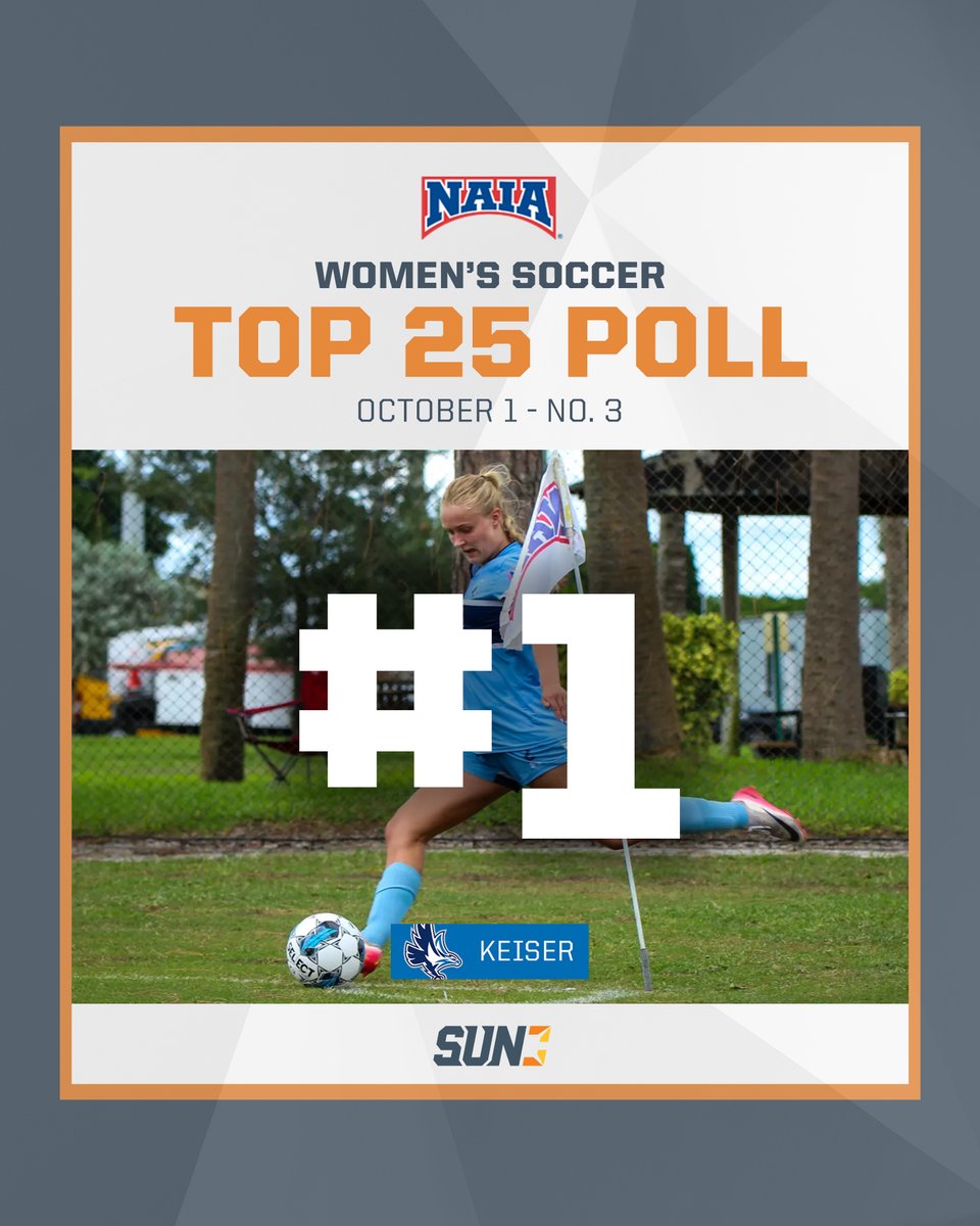 SunConference's tweet image. ⚽️ #𝐍𝐀𝐈𝐀𝐖𝐒𝐨𝐜𝐜𝐞𝐫 𝐂𝐨𝐚𝐜𝐡𝐞𝐬&apos; 𝐏𝐨𝐥𝐥 𝐀𝐧𝐧𝐨𝐮𝐧𝐜𝐞𝐝

THREE #SUNWSOC squads land in the top 25!

Full rankings 🔗bit.ly/4o0ct51