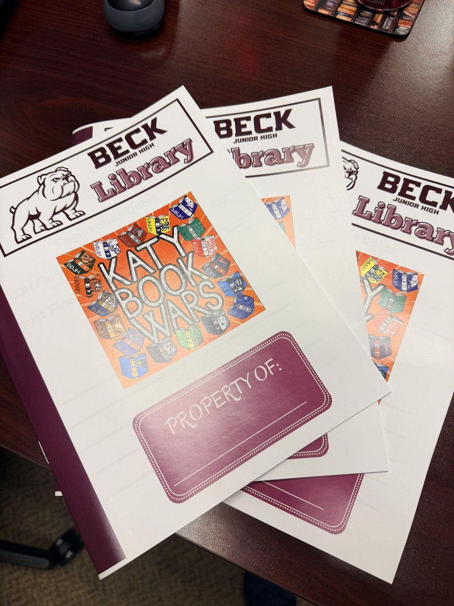 Super excited to have our first #katybookwars meeting today! Let’s get reading! #bestofbeck <a href="/katy_libraries/">Katy ISD Libraries</a> <a href="/BeckJuniorHigh/">Beck Junior High</a> #katylibraries