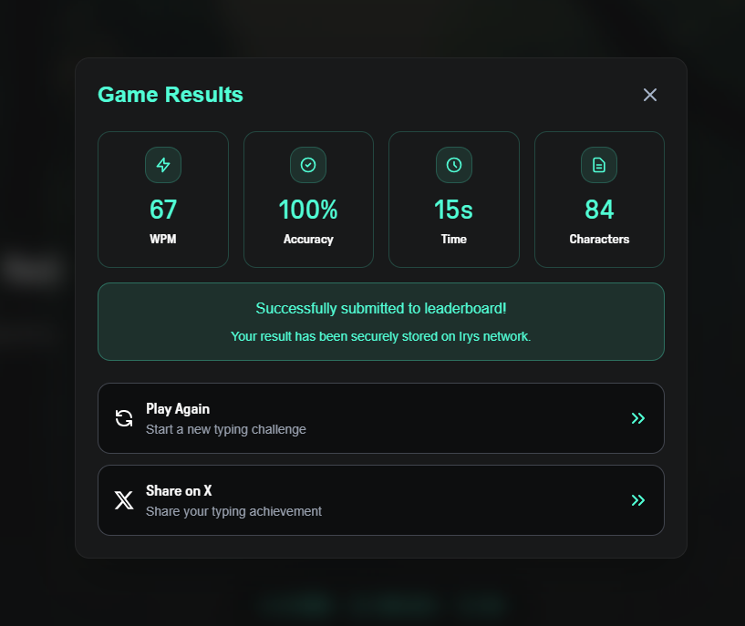 diditpramudhito's tweet photo. Hirys (✧ᴗ✧)

The more time I take, the slower and less accurate it becomes. That's roughly the lesson I can draw from this game @irys_xyz.

how fast your finger fams?

#Irys #Irysgame #Sprite #SpriteType https://t.co/yf7P2UMuL1