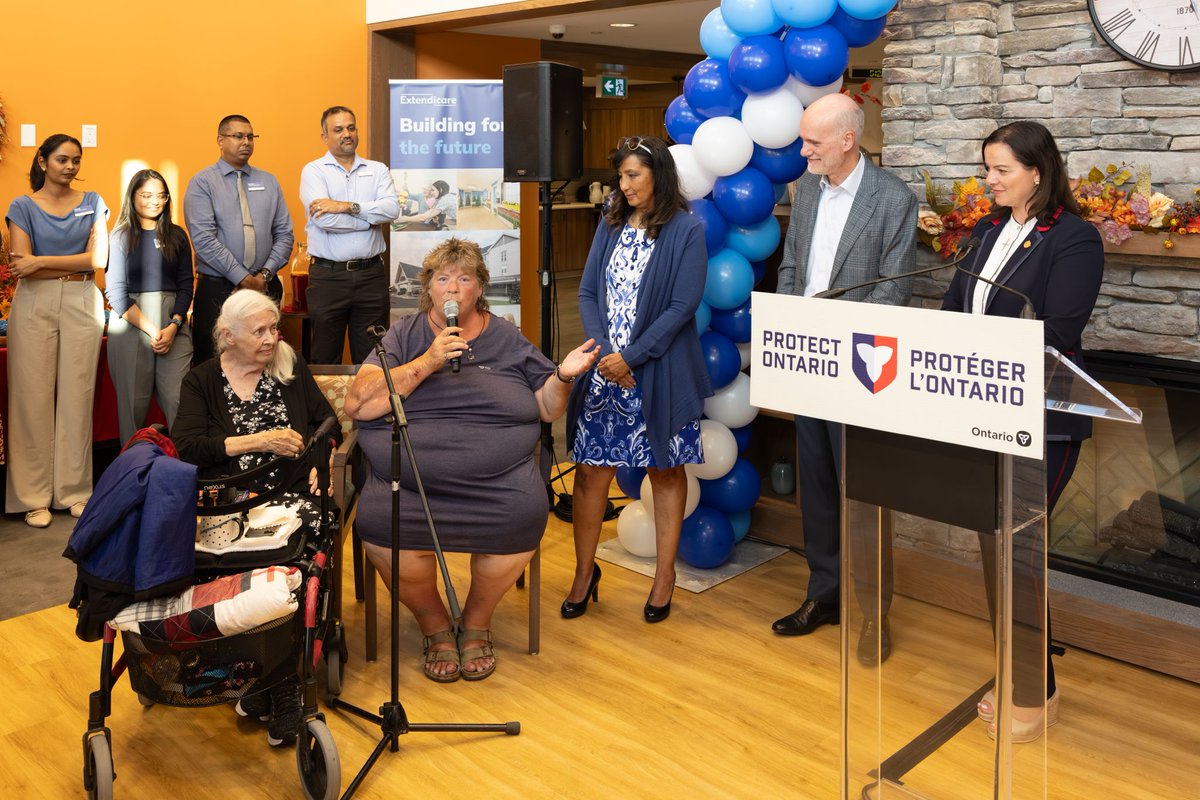 #ICYMI Extendicare Crossing Bridge held its grand opening earlier this month, with residents, families, Extendicare CEO @Dr. Michael Guerriere, Ontario’s Minister of Long-Term Care, the Hon. <a href="/NatKusendova/">Natalia Kusendova-Bashta</a>, and MPP for Carleton, <a href="/GeorgesDarouze/">George Darouze</a>. Read more: ow.ly/6VFI50X5Ax2