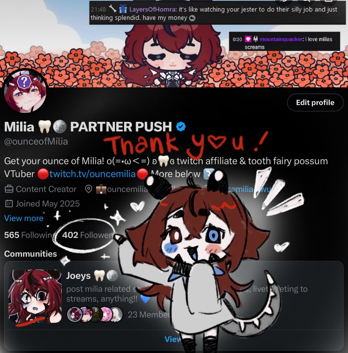 Milia 🦷🐭 DOKOMI 3U58 tweet media