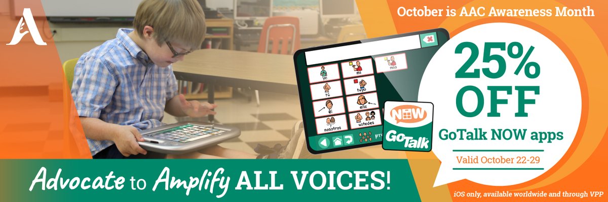 Mark your calendars for our #aacawarenessmonth SALE! attainmentcompany.com/gotalk-now