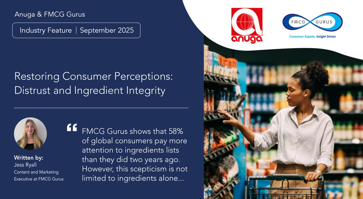 We are Official Content Partners for Anuga! Don't miss our feature on Ingredient Integrity 🌟

🔗 Discover our article here: ow.ly/F3k750X53Xx.

 #IngredientIntegrity #ConsumerTrust #Anuga2025 #FMCGInsights