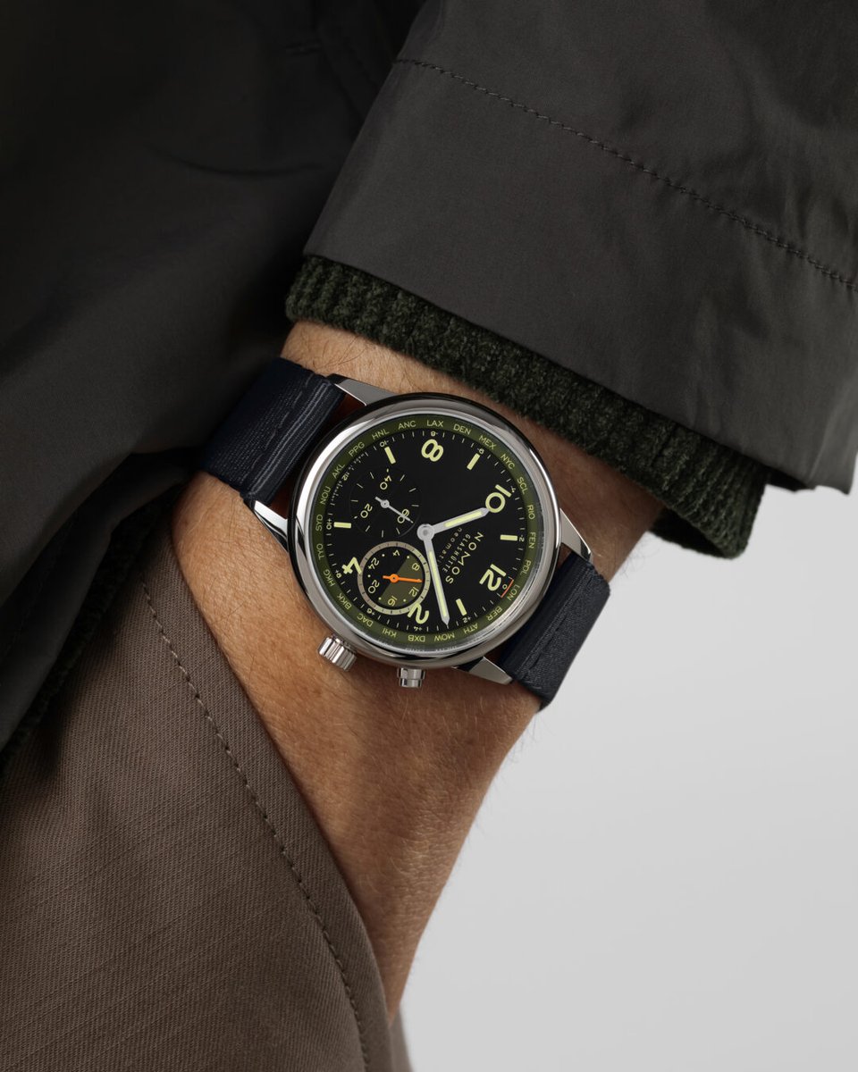 nomosglashuette's tweet image. Club Sport neomatik #Worldtimer Vector from the limited-edition Night Navigation series shows all 24 time zones at a glance. One of only 175 pieces, this watch is available with the tailor-made Club Sport bracelet, or a black textile strap.

nomos-glashuette.com