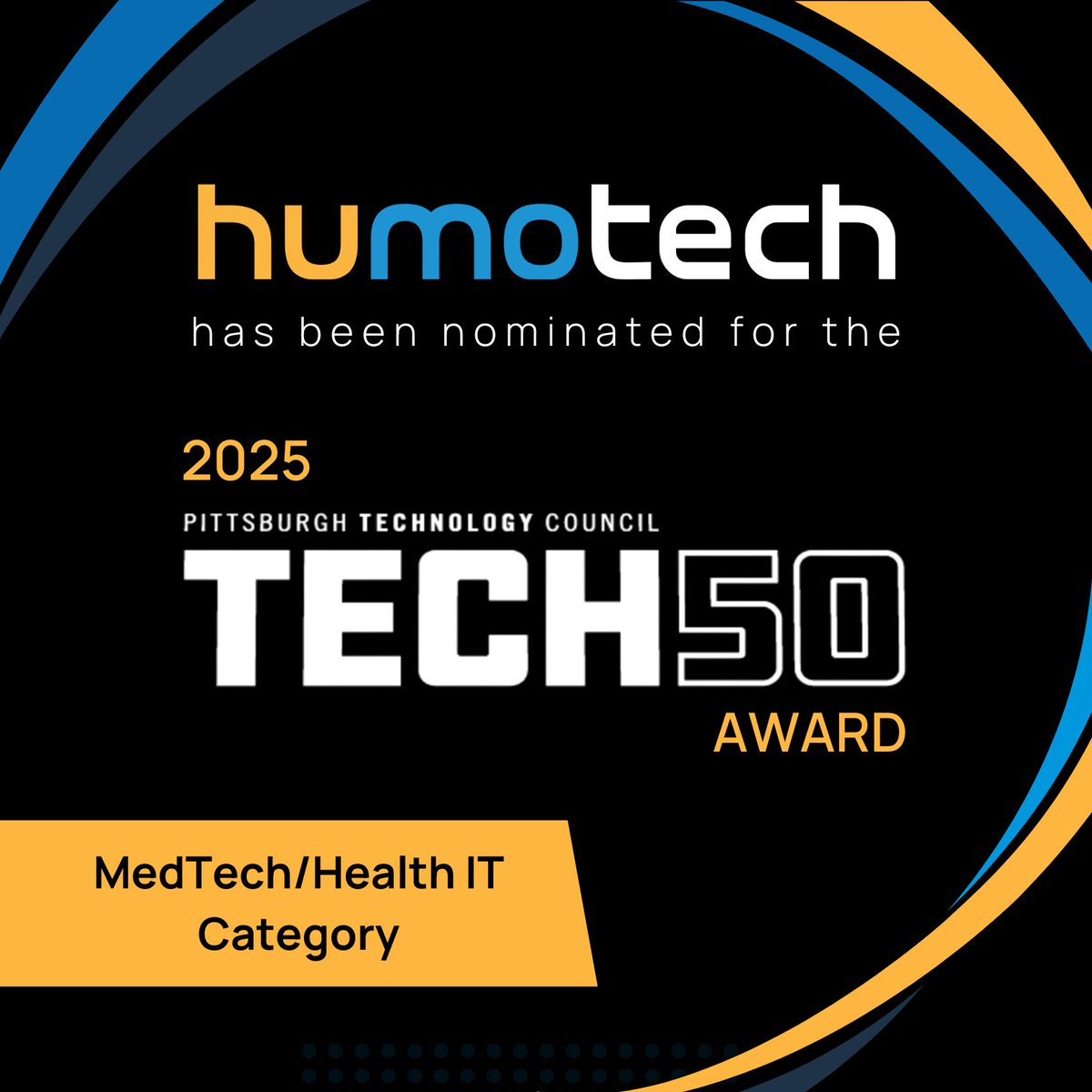 Humotech has been nominated for the 2025 <a href="/pghtech/">PGH Tech Council & Fortyx80</a> #Tech50 Awards in the #MedTech/Health IT category! 🏆

We’re proud to represent Pittsburgh’s #HealthTech community and to be recognized alongside other leading companies in the region.

🔗 Learn more: buff.ly/33eNSmK