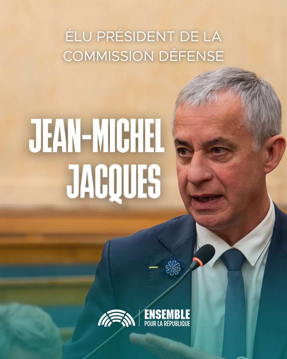 Les Députés Ensemble pour la République (@deputesensemble) on Twitter photo Félicitations à nos députés élus présidents de leurs différentes commissions :
<a href="/SandrineLeFeur/">Sandrine Le Feur</a> 🌱 en commission du Développement durable et de l’Aménagement du territoire,
@StTravert 📈 en commission des Affaires économiques,
<a href="/J_M_Jacques/">Jean-Michel JACQUES</a> 🛡️ en commission de la Défense et des Félicitations à nos députés élus présidents de leurs différentes commissions :
<a href="/SandrineLeFeur/">Sandrine Le Feur</a> 🌱 en commission du Développement durable et de l’Aménagement du territoire,
@StTravert 📈 en commission des Affaires économiques,
<a href="/J_M_Jacques/">Jean-Michel JACQUES</a> 🛡️ en commission de la Défense et des