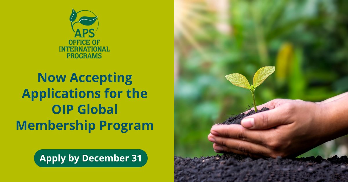 plantdisease's tweet image. The OIP Global Membership Program is back, and we are now accepting applications! Gain access to webinars, publishing discounts, networking opportunities, and more. 

Submissions are open now through December 31, 2025. Learn more and apply: bit.ly/46w75RB