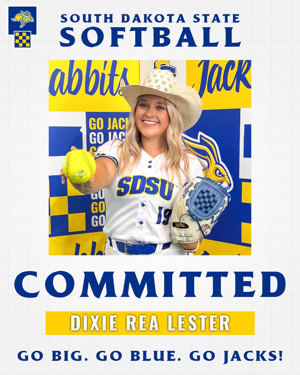 Apache_Softball's tweet image. A big congratulations to one of our very own Lady Apaches! Dixie Lester has committed to play ball at the next level for South Dakota State‼️We are very proud of you! Congratulations on your new success and good luck in this next exciting chapter. #GoJacks 💙💛#ApachePride 🧡🤍