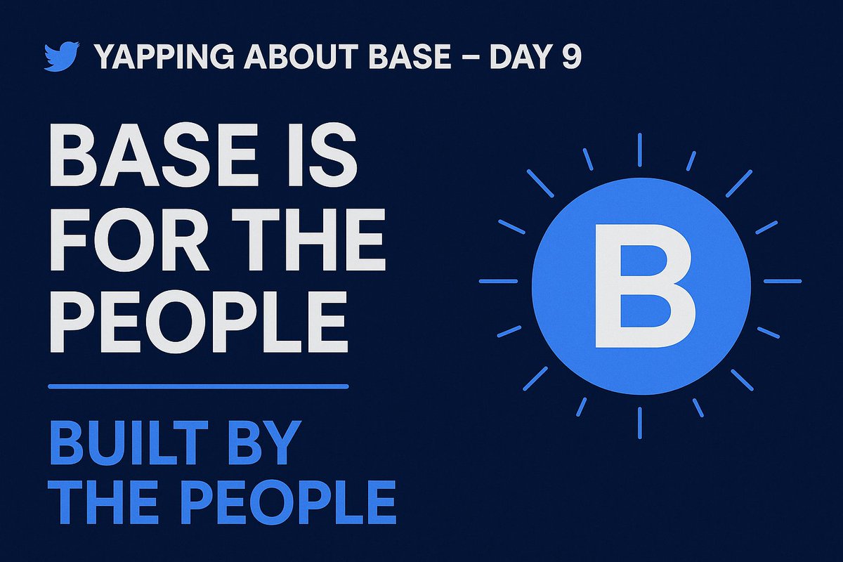 Davidon55776513's tweet image. Base isn’t just tech—it’s a community. 🌍
Built by all of us, for all of us.
Do you believe in a global economy powered by people, not gatekeepers? @base
#BaseToken #OnchainFuture”