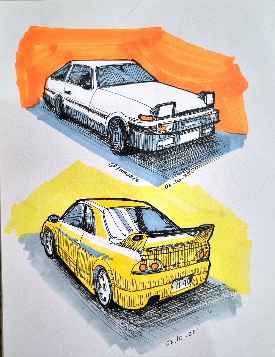 t4mukiE's tweet image. Today's practice
#CarDraw