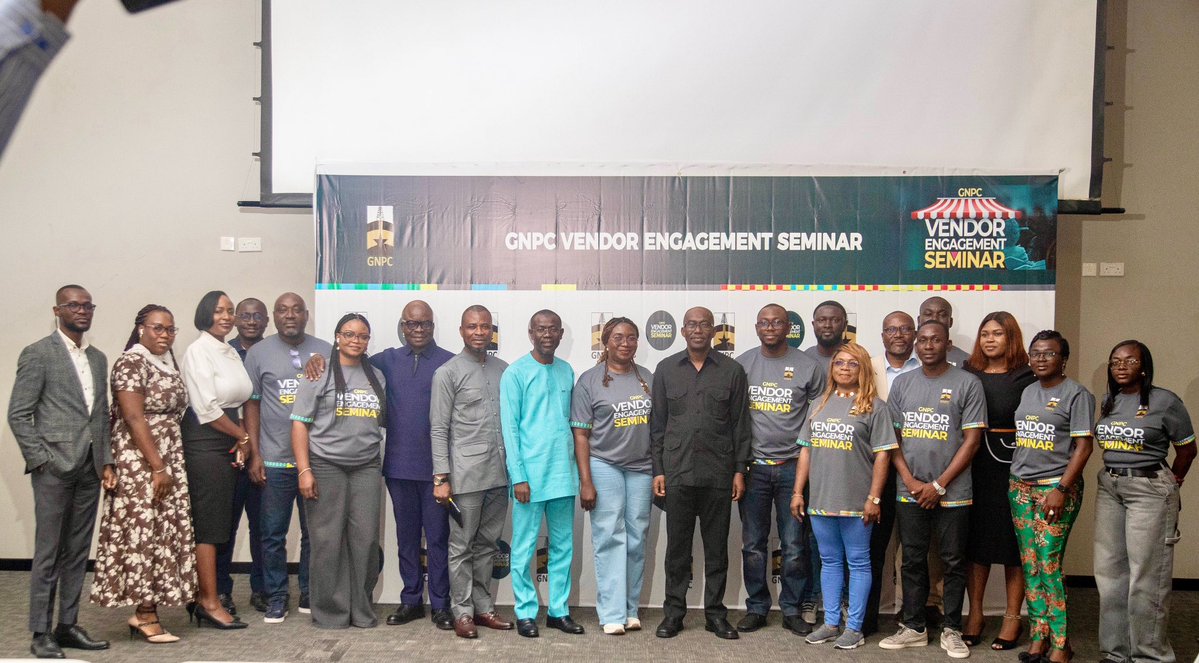 GNPCGhana's tweet image. Our maiden Vendor Engagement Seminar gathered suppliers and partners to strengthen compliance, transparency, and local participation in Ghana’s oil &amp;amp; gas sector.

Local Content is not just a regulation — it’s central to our strategy for shared national growth. 🌍

🔗…