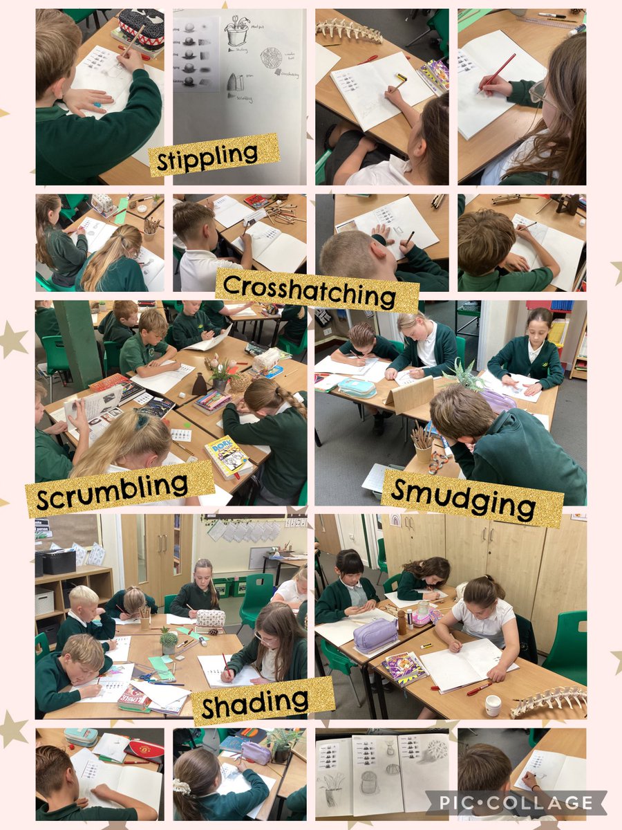 Ashby_Hill_Top's tweet photo. Mrs Taylor’s class have been using a variety of sketching techniques to sketch items from around our school. Wonderful work everyone! https://t.co/rd6In5BVlj