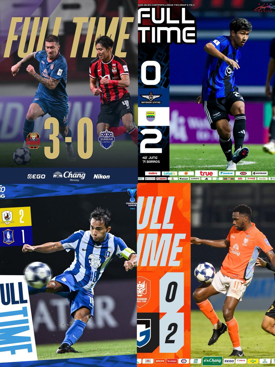talao_'s tweet image. Forgettable midweek slate for the Thai clubs 😭 

❌❌❌❌

#ACLElite
#ACLTwo